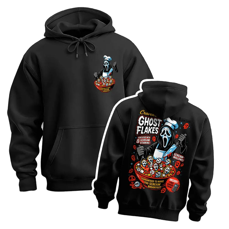 Men’s Vintage Halloween Ghost Graphic Hoodie, Funny Horror Front and Back Print Pullover Sweatshirt, Oversized Spooky Streetwear Hoodie for Halloween Party, Fall and Casual Daily Wear